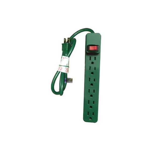 Kab Enterprise Power Strip, SJT, 2 ft., Green PS-669G - main